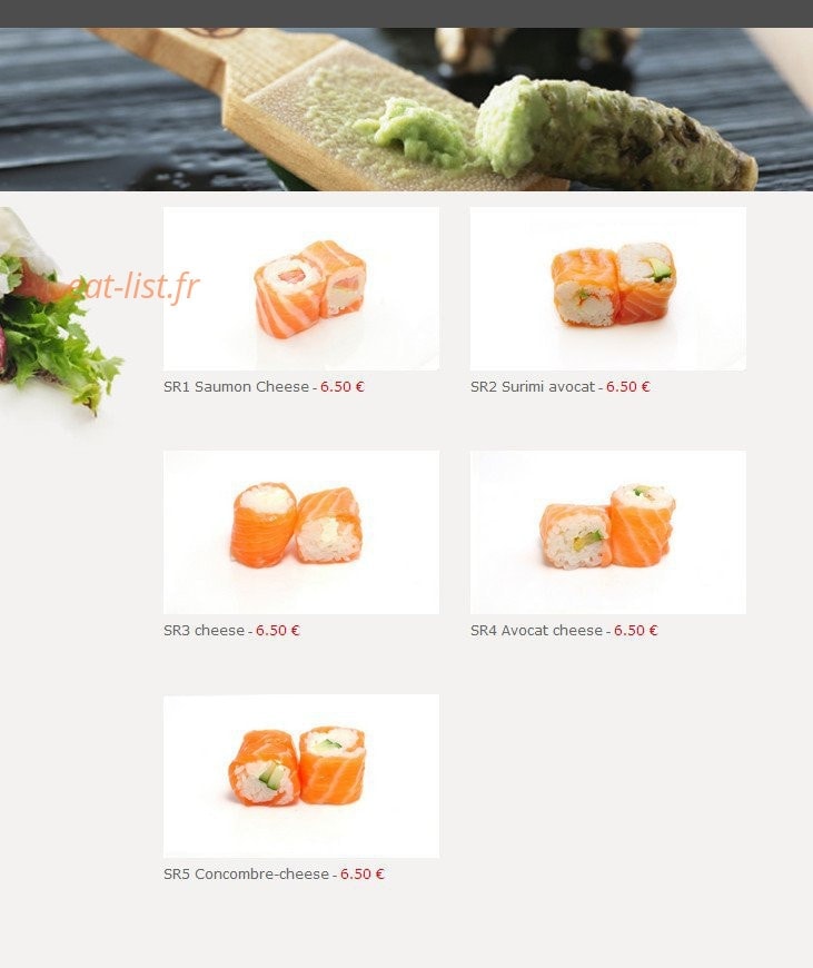 Ta Sushi — carte page 23