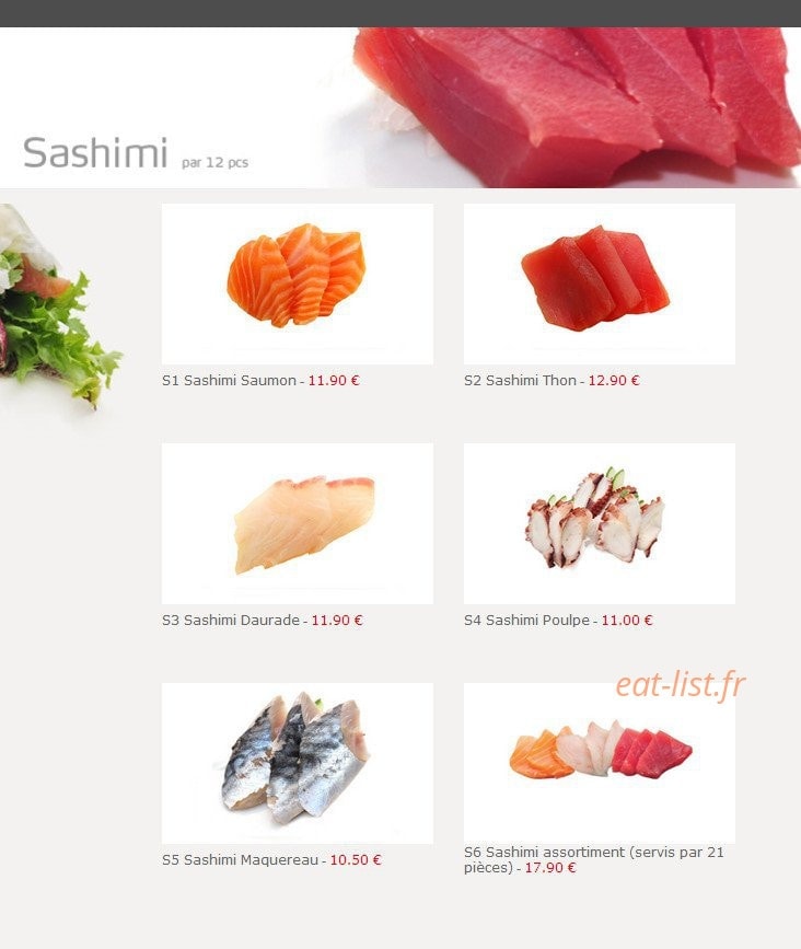 Ta Sushi — carte page 25