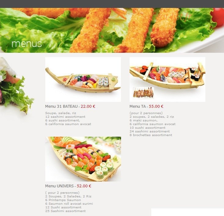 Ta Sushi — carte page 8