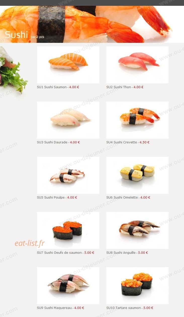 Ta Sushi — carte page 11