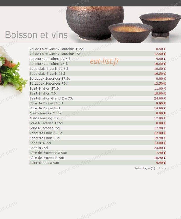 Ta Sushi — carte page 29