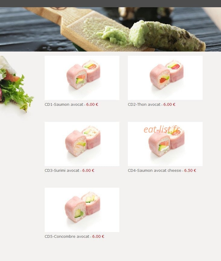 Ta Sushi — carte page 20