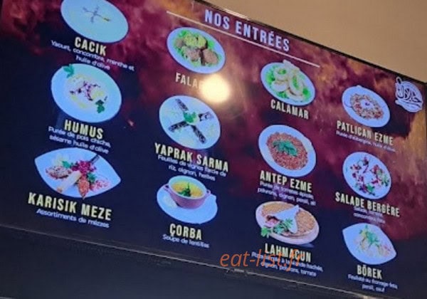 Anamour Grill — carte page 1