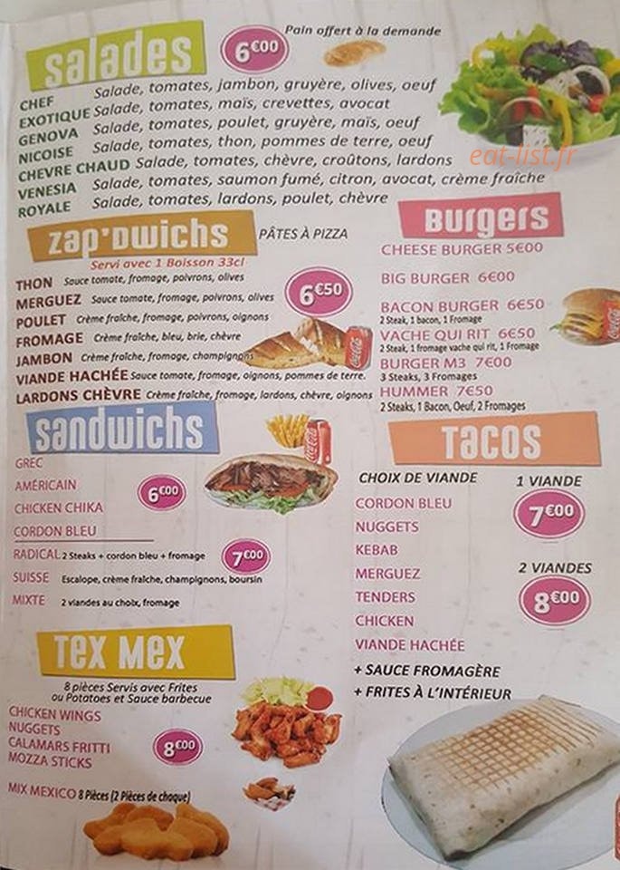 Pizza Plus — carte page 3