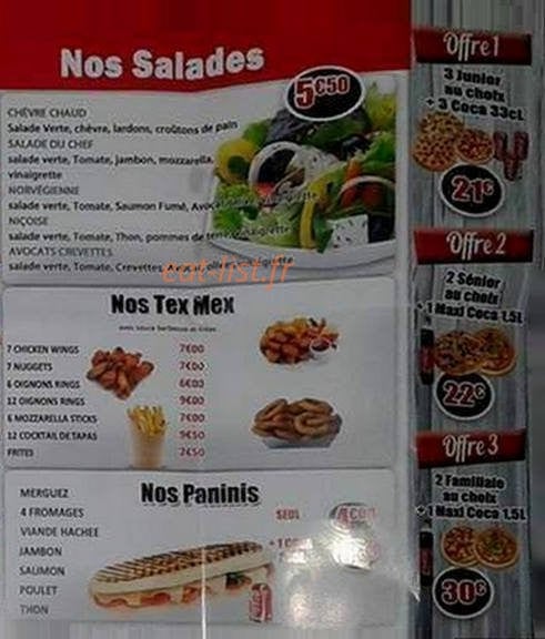 Bella Vida — carte page 3