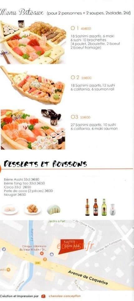 Kaiten Sushi — carte page 8