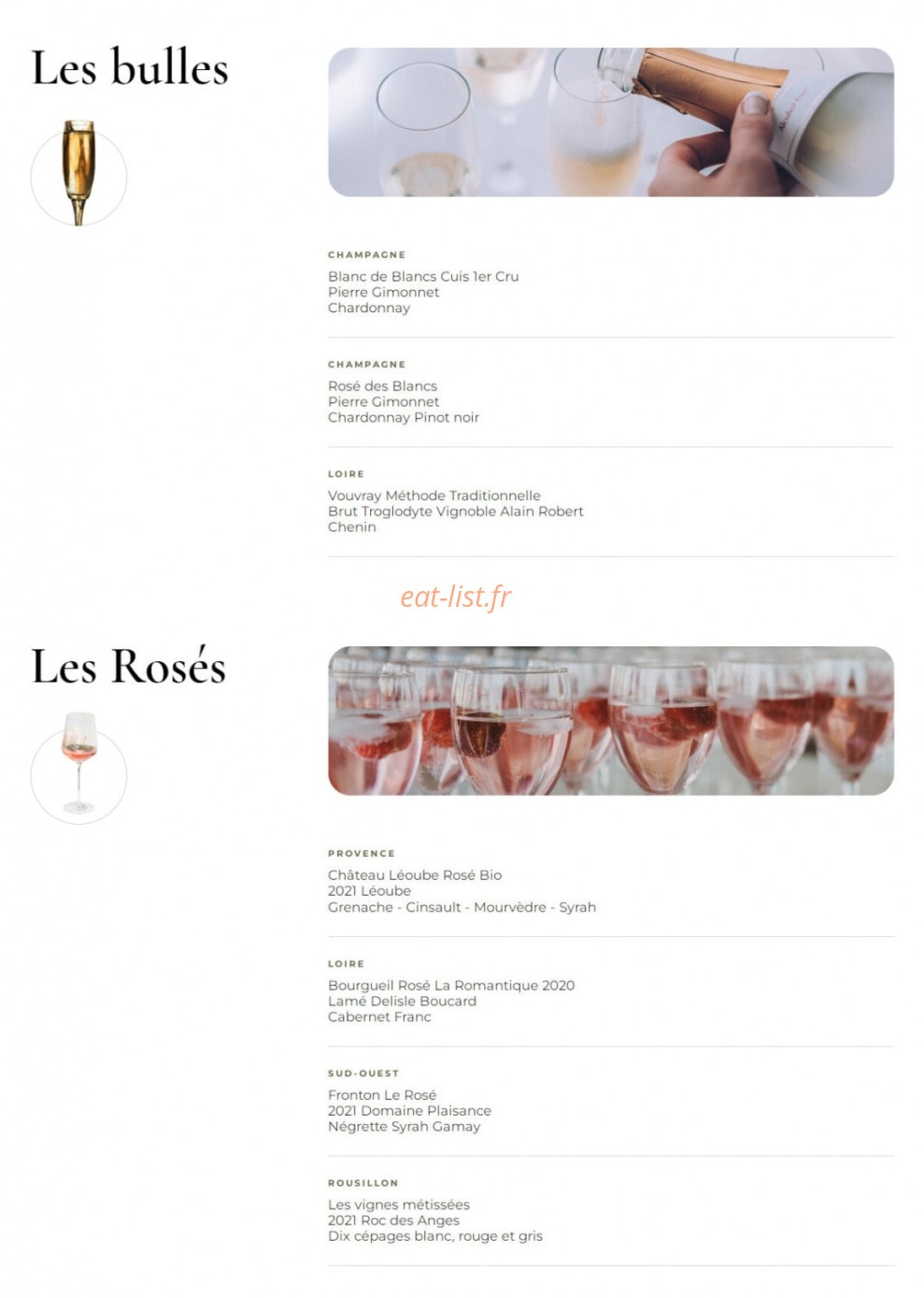 L'Echalote — carte page 2