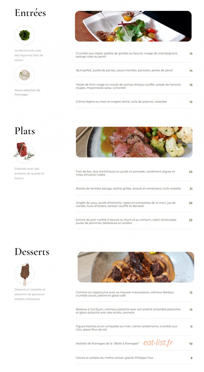 L'Echalote — carte page 1
