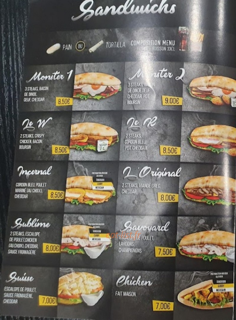 Le Sublime — carte page 2