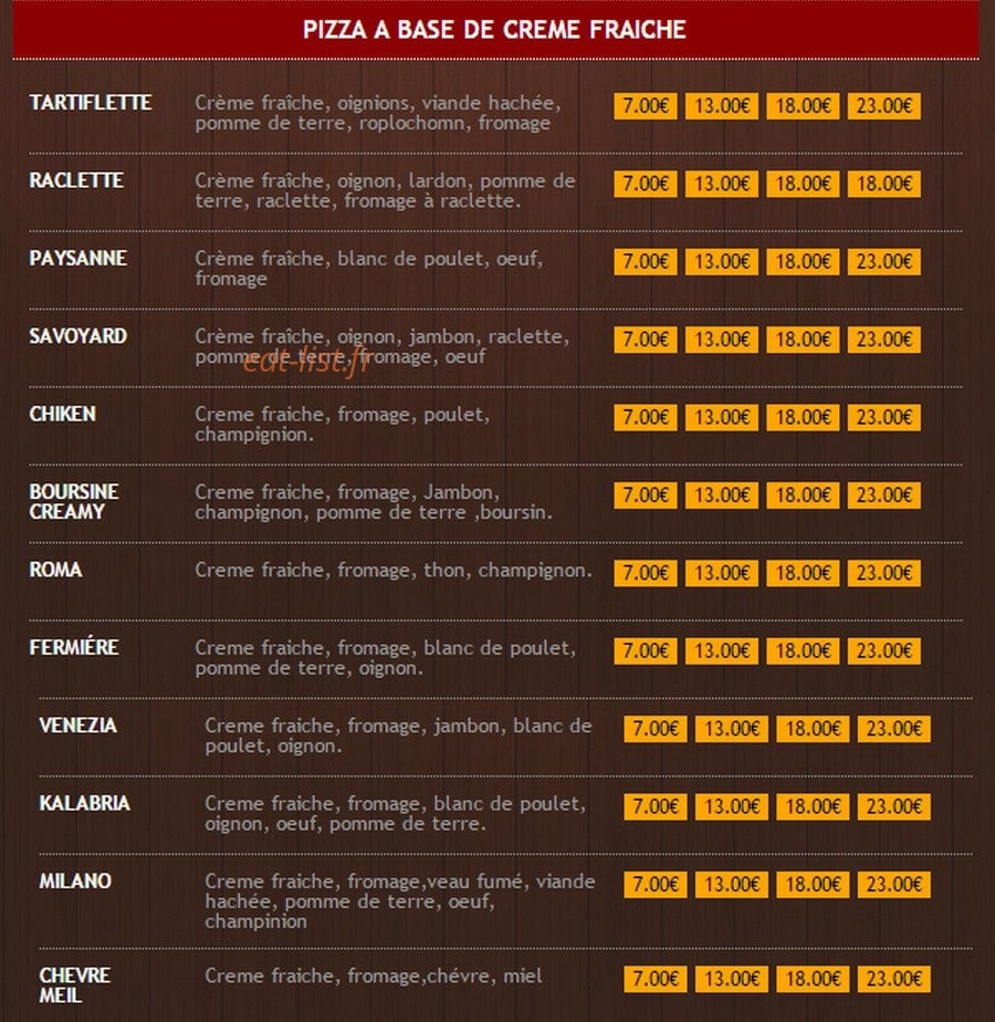 Max Food — carte page 5