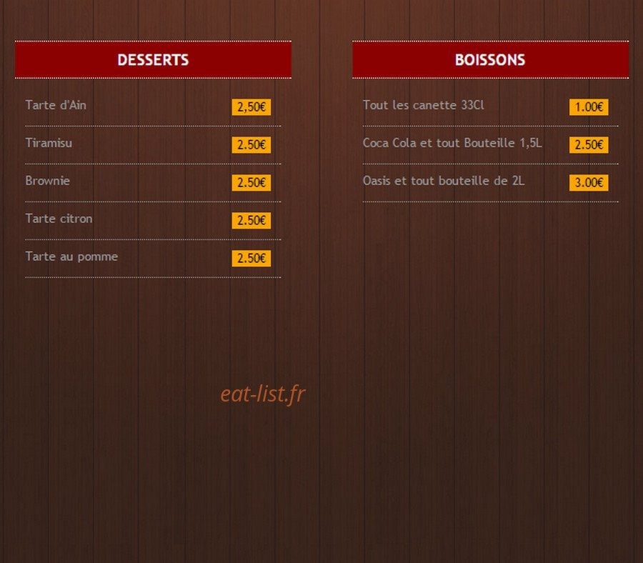 Max Food — carte page 10