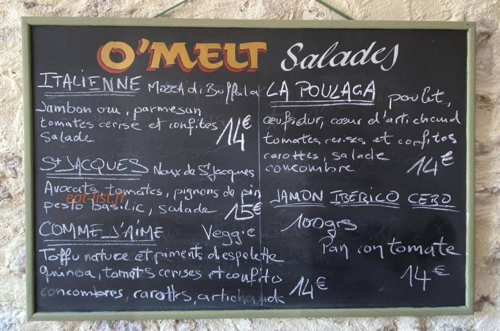 O'melt — carte page 2