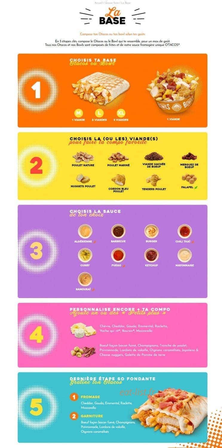 O'Tacos — carte page 1