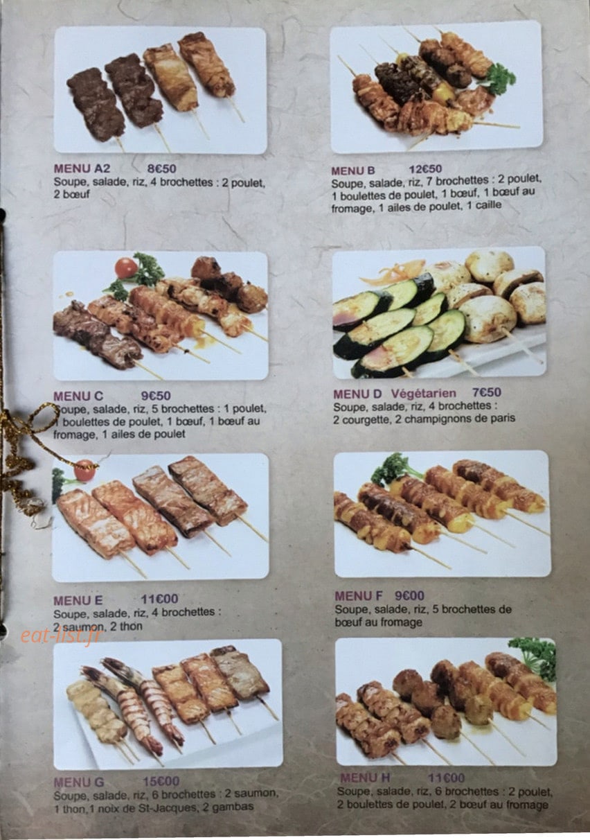 Sushi Yaki — carte page 6