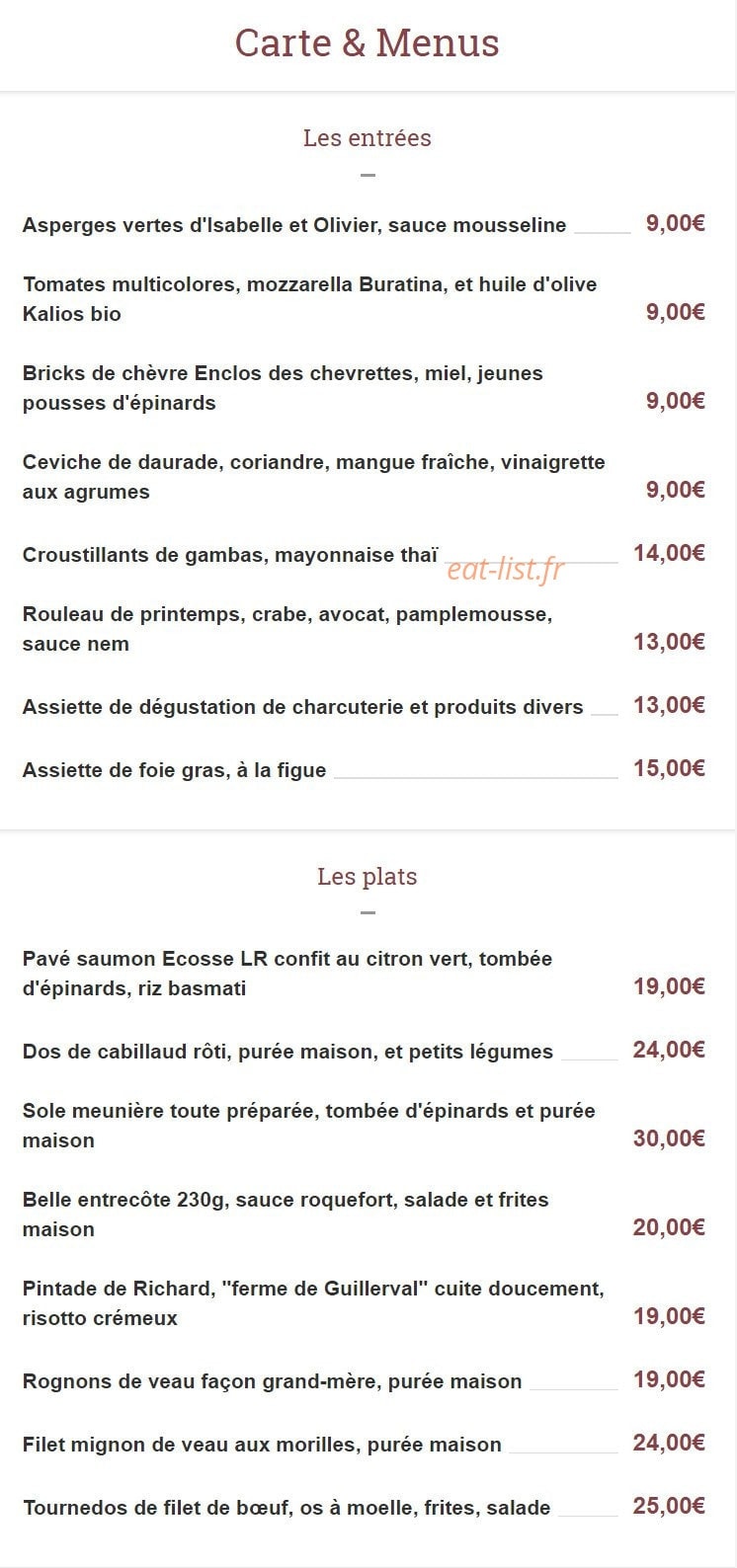 L'atelier De Guill'home — carte page 6
