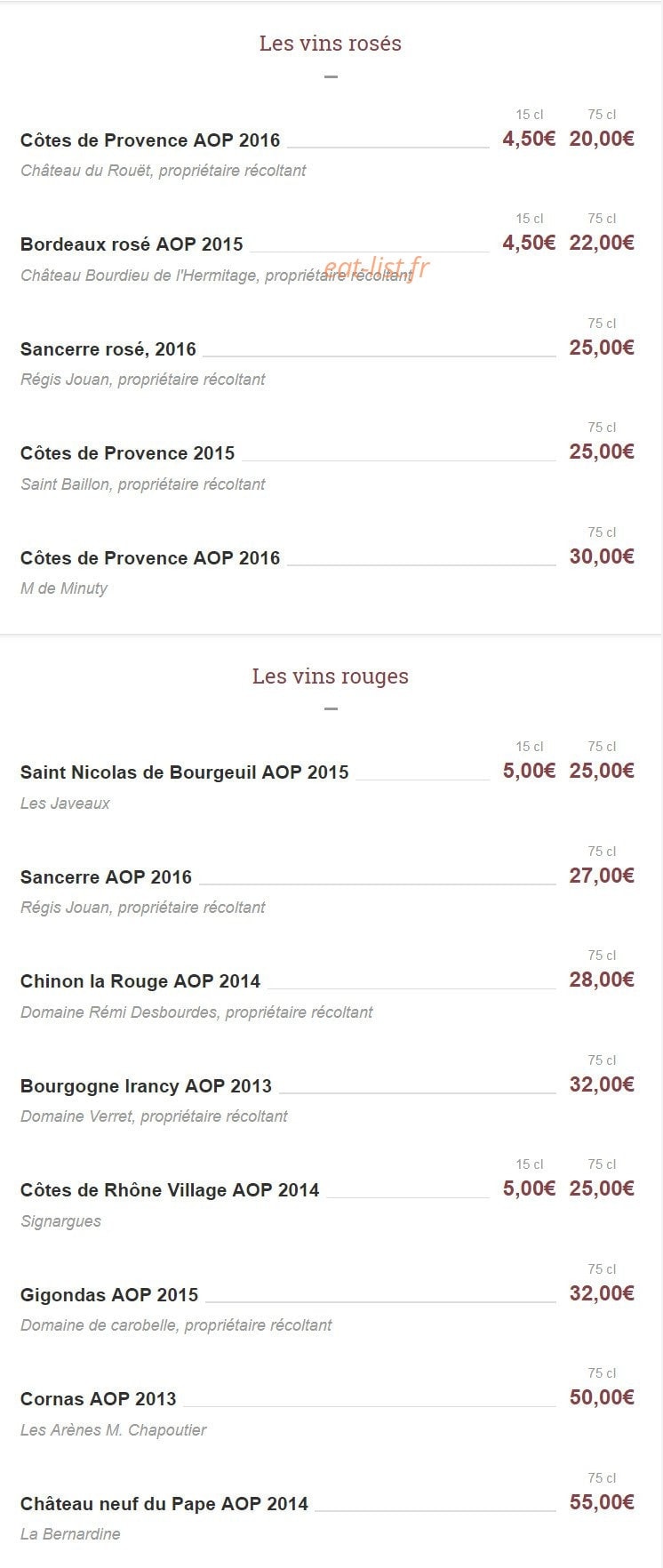 L'atelier De Guill'home — carte page 4