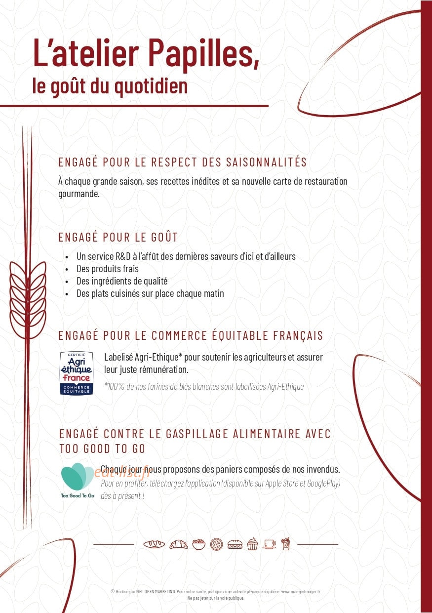 L'atelier Papilles — carte page 8