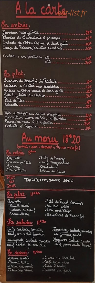 Les Acacias — carte page 1