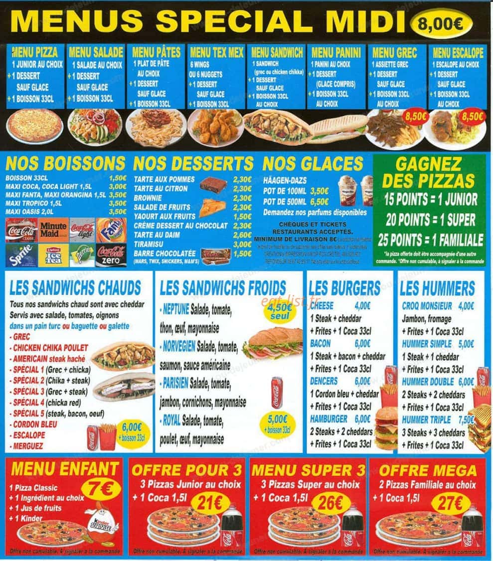 Amigo Pizza — carte page 4