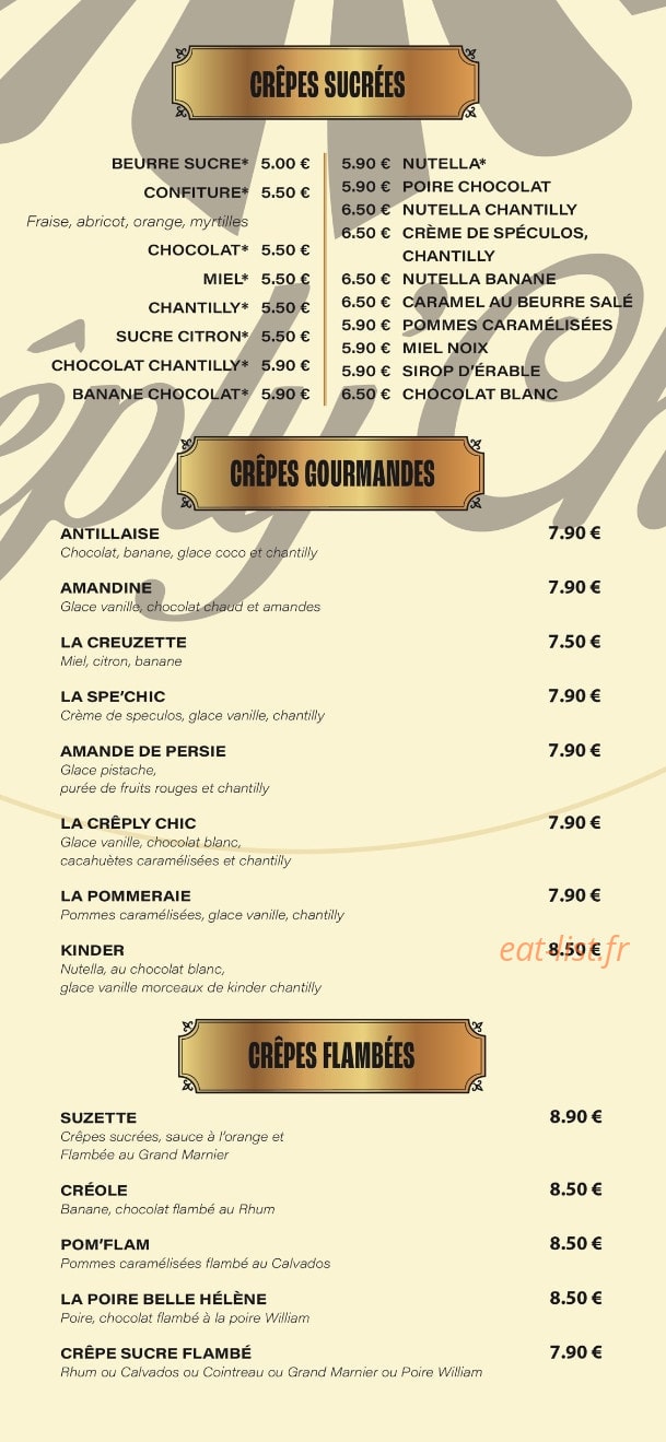 Creply Chic — carte page 2