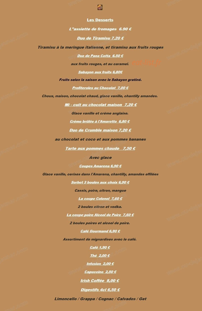 Foggia Ristorante — carte page 13