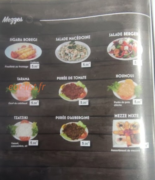 La Brochette Dorée — carte page 4