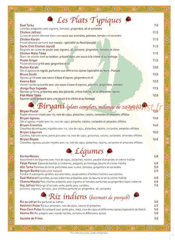 La rose de l'Inde — carte page 3