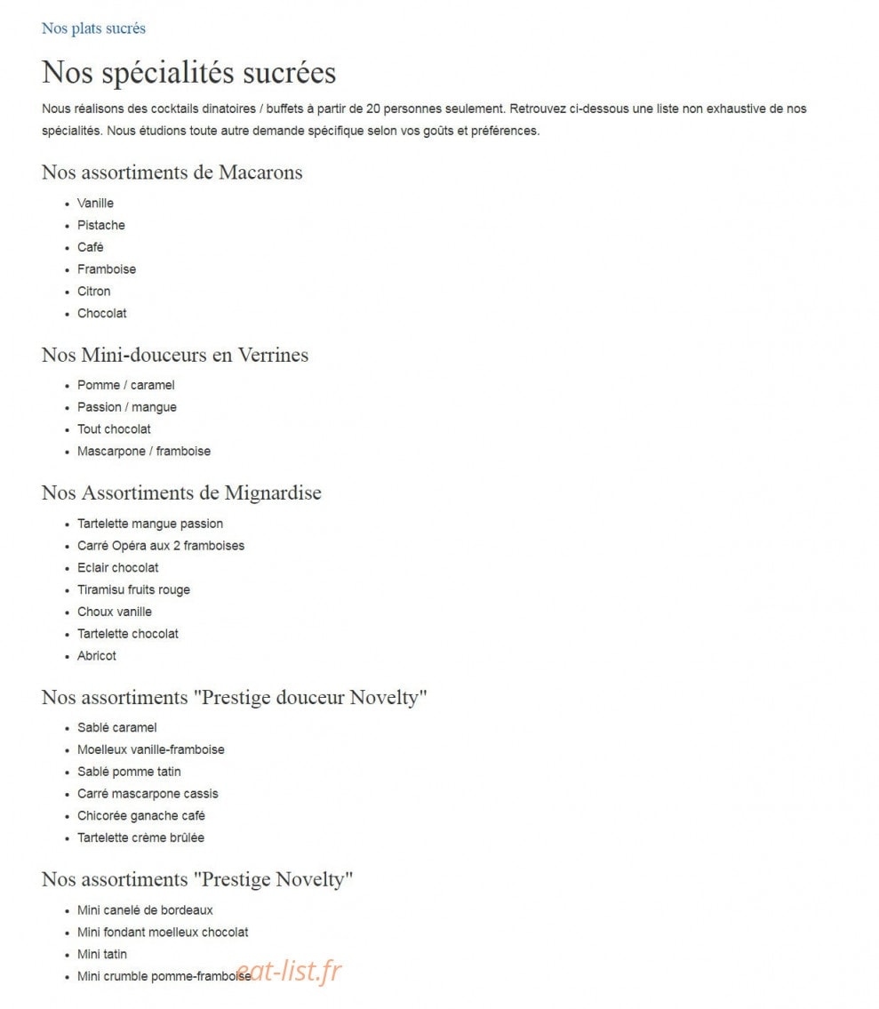 Le Novelty — carte page 4