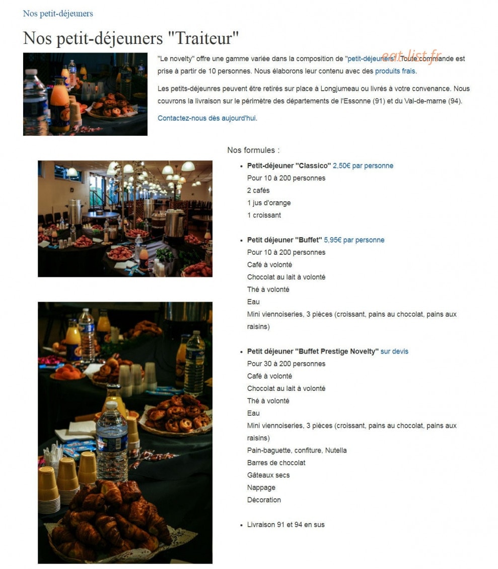 Le Novelty — carte page 7