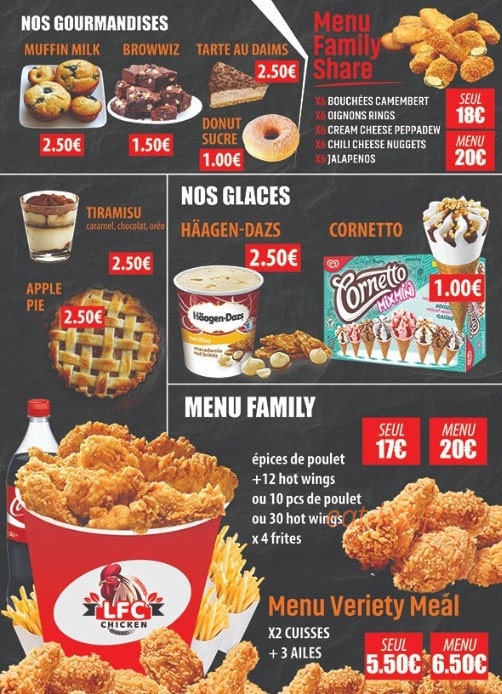 Lfc chicken — carte page 4