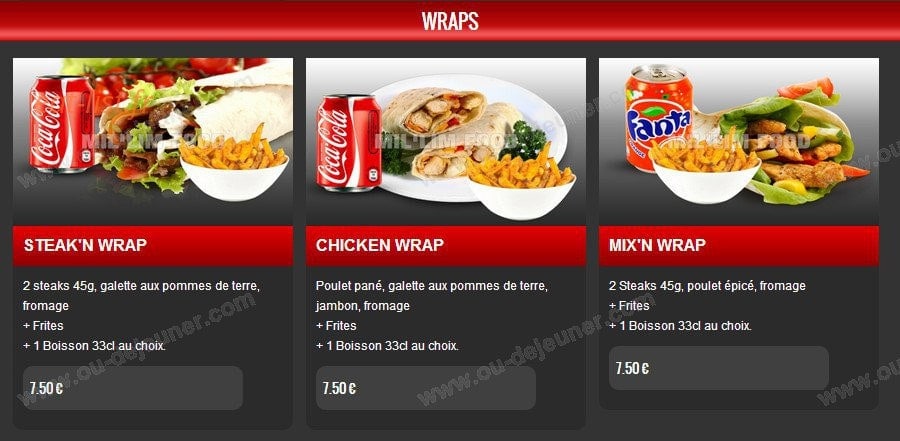 MilLim Food — carte page 15