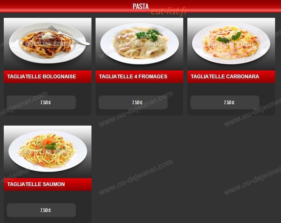 MilLim Food — carte page 7
