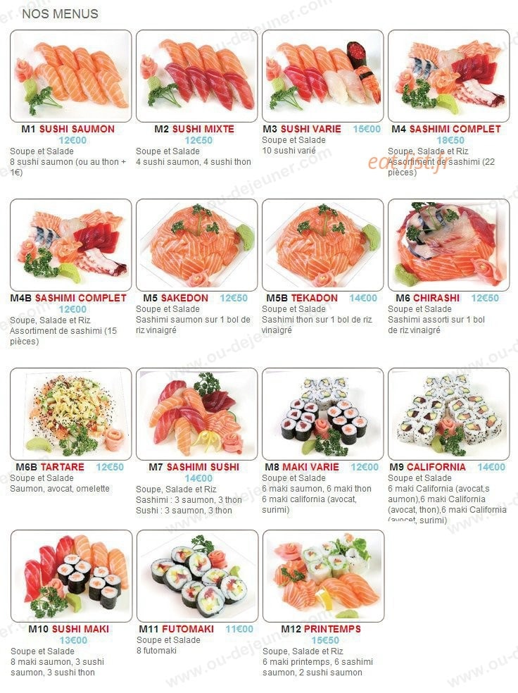 Mishi Sushi — carte page 10
