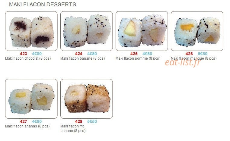 Mishi Sushi — carte page 6