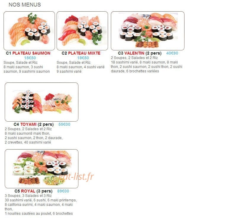 Mishi Sushi — carte page 11