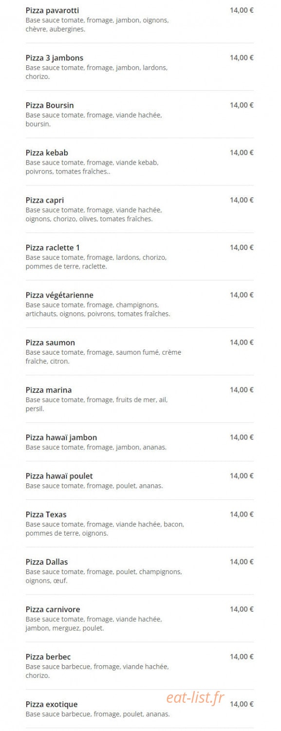 Royal Pizza — carte page 10