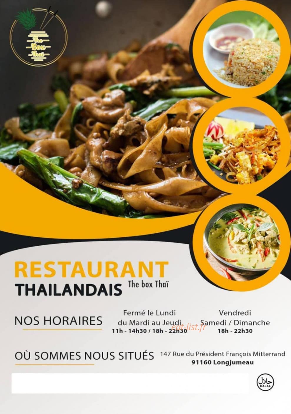 The Box Thaï — carte page 1