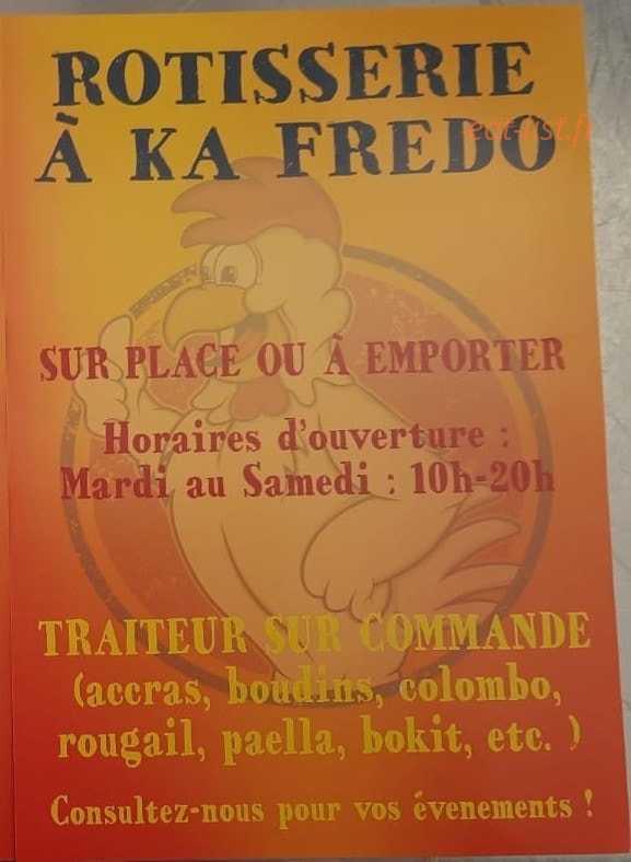 Carte et menu A Ka Fredo Longjumeau