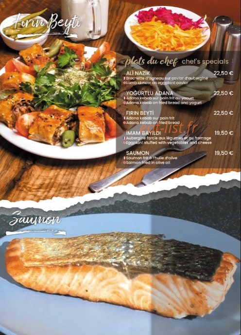 Elysee Taksim Steakhouse — carte page 2