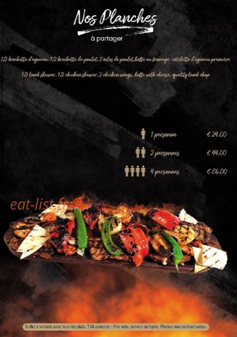 Elysee Taksim Steakhouse — carte page 8