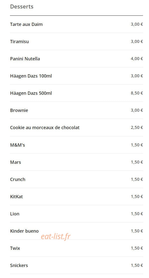 French Food Burger 91 — carte page 9