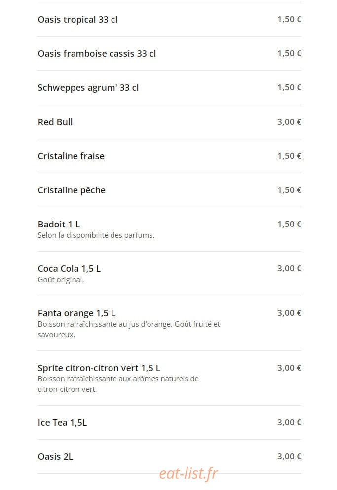French Food Burger 91 — carte page 11