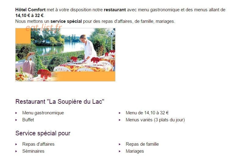 Hôtel Comfort — carte page 1