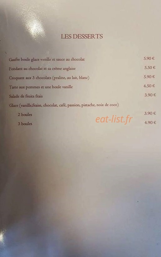 L'Afrodisiac — carte page 4