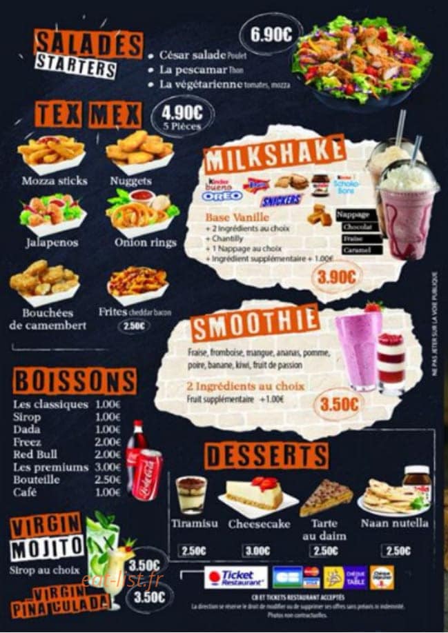 Le Burger Lab — carte page 4
