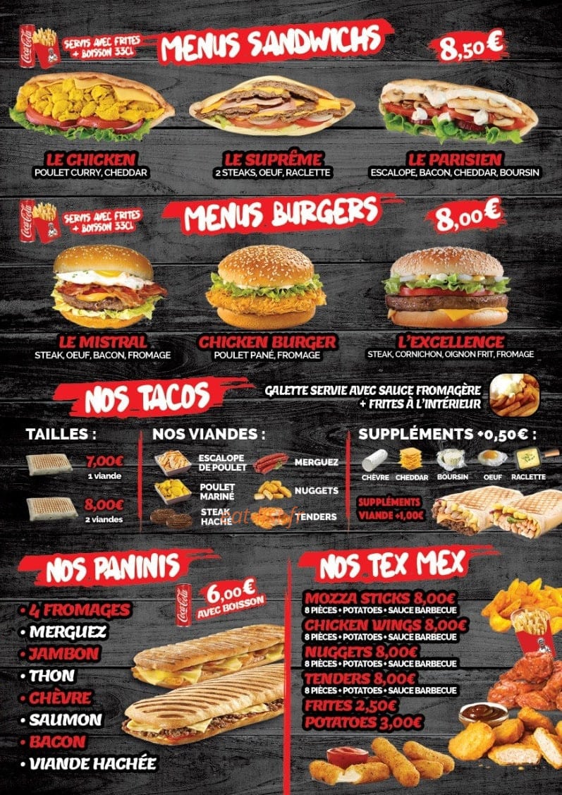 Papa Pizza — carte page 3