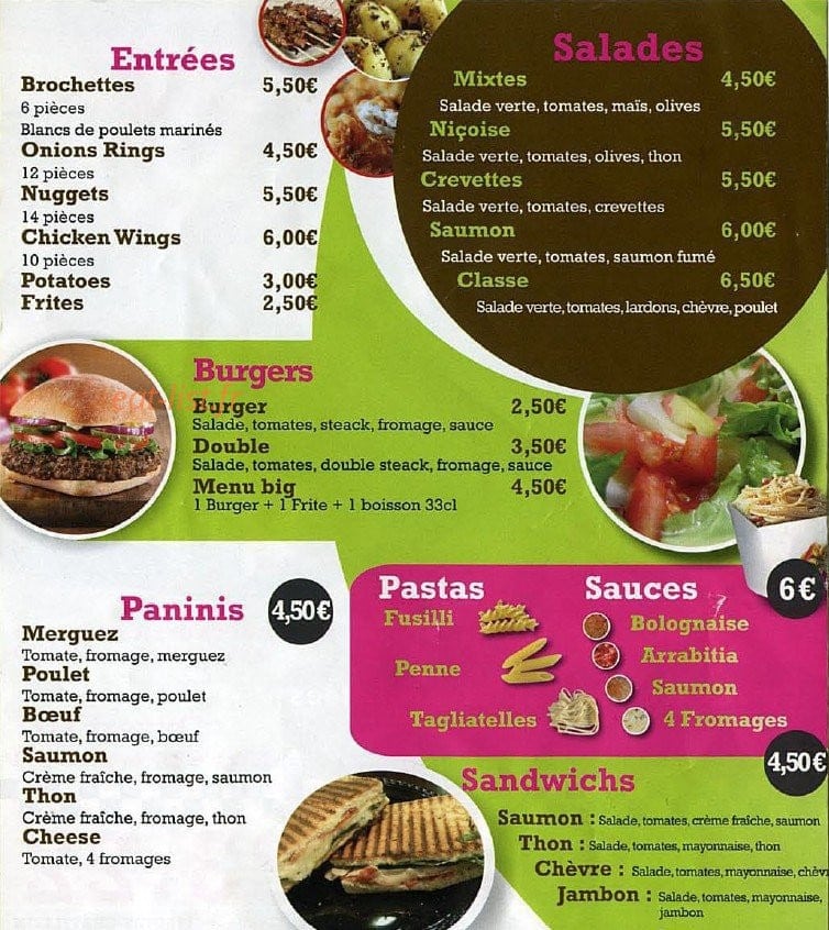 Pizza Classe — carte page 2