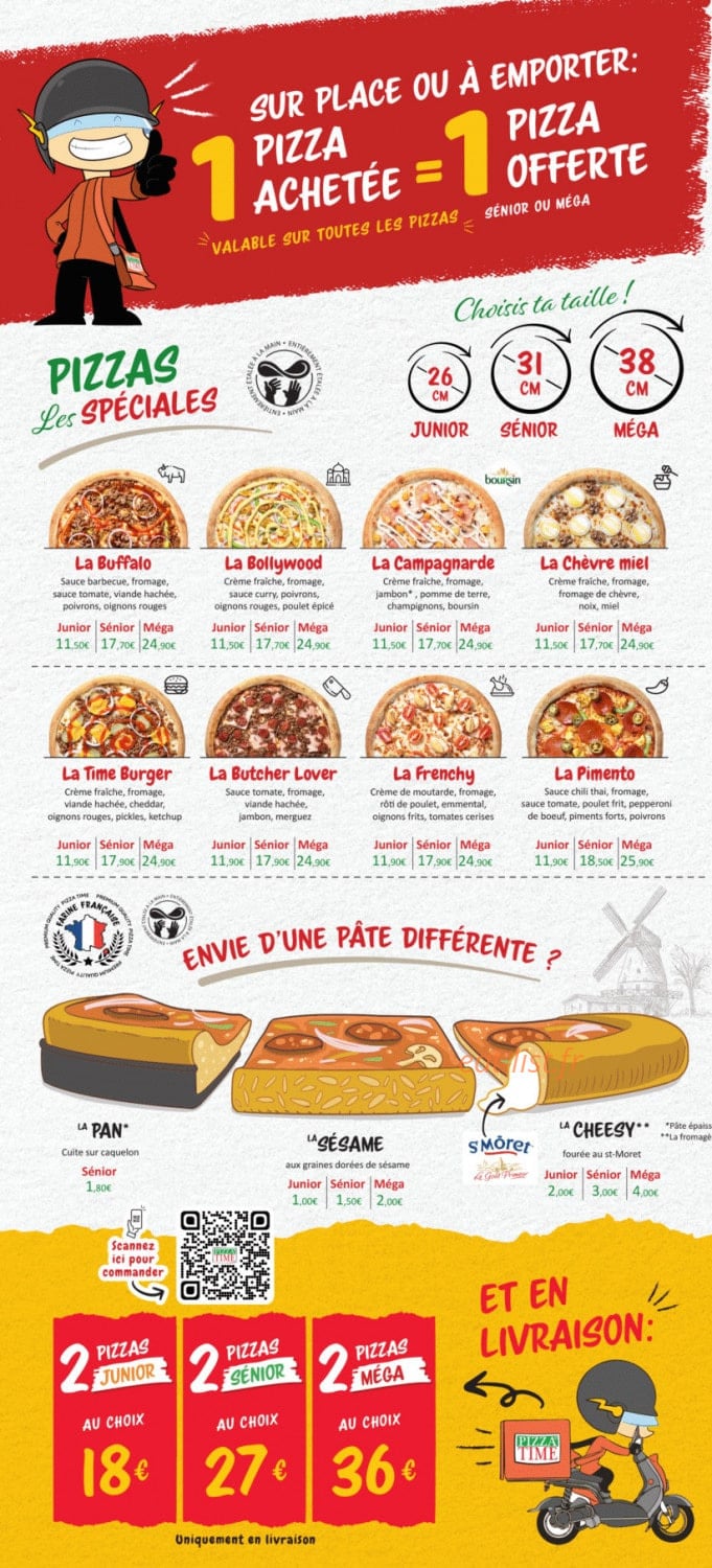 Pizza Time — carte page 3