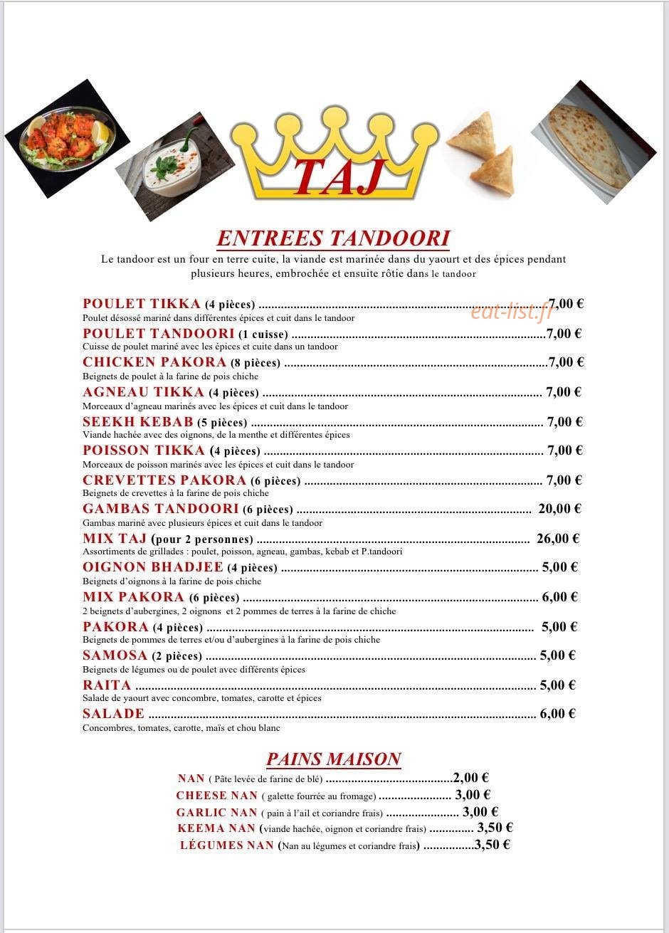 TAJ — carte page 1
