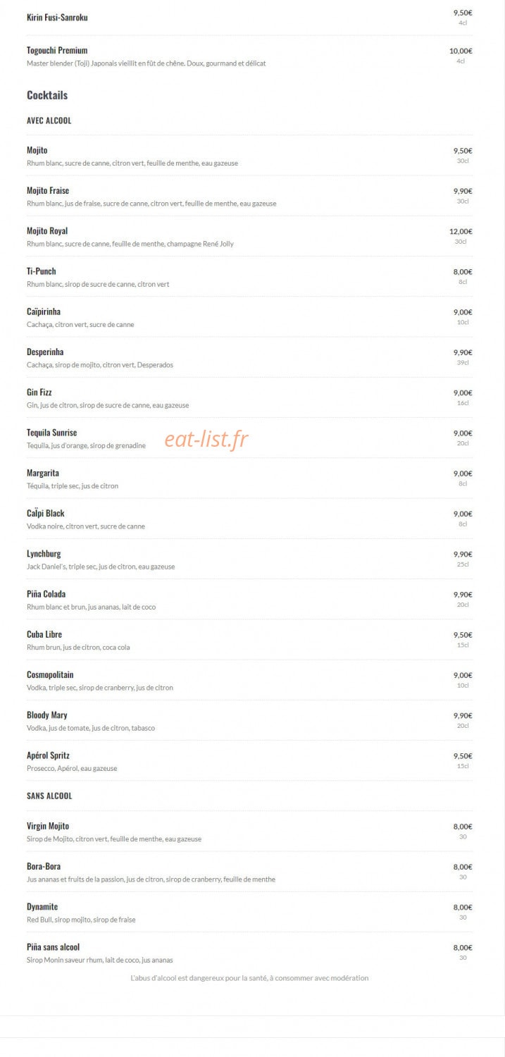 Bistro de Gif — carte page 4